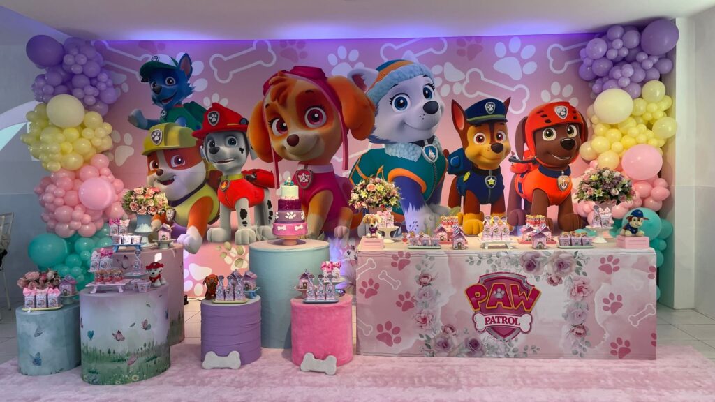 Skye Patrulha Canina - Buffet de Festa Infantil Molecada kids