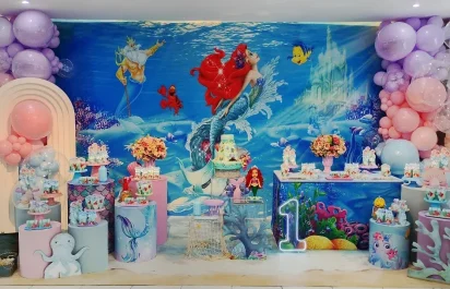 Decoração Ariel pequena sereia bh