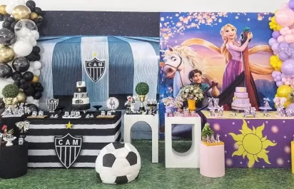 Decoração Atlético-MG e Rapunzel