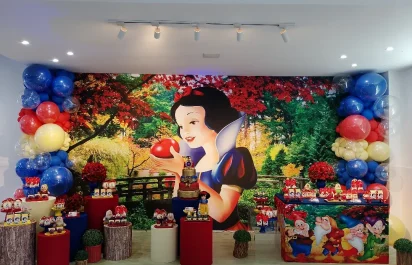 Decoração Branca de Neve festa infantil em bh
