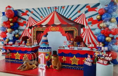 Decoração Circo buffet infantil em BH