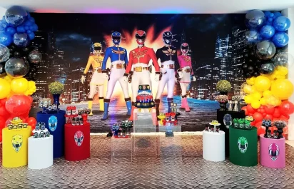 Decoração Power Rangers