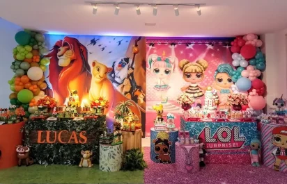 Decoração Rei leão e LOL