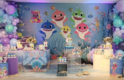 Decoração baby Shark