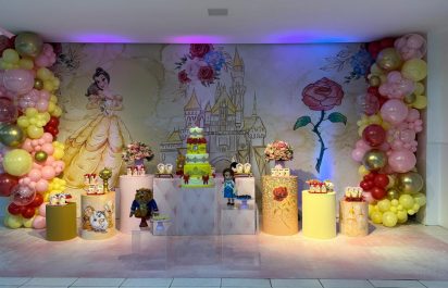Decoração bela e a fera