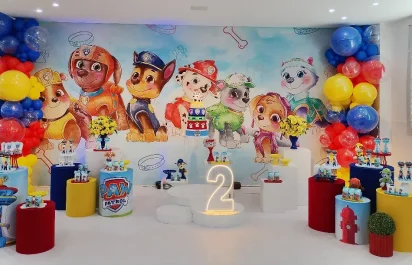 Decoraçaõ de festa infantil em BH Patrulha Canina