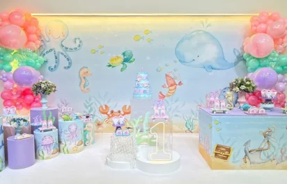 Decoração fundo do mar em bh
