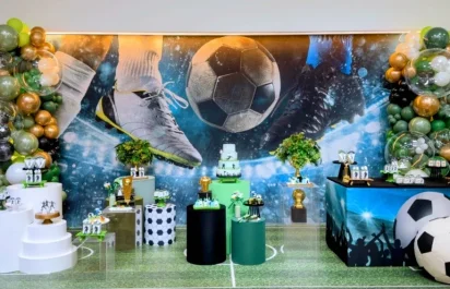 Decoração futebol em BH Molecada Kids