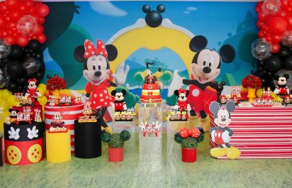Decoração de festa infantil Mickey e Minnie