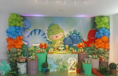 decoração de festa infantil em BH Dino baby