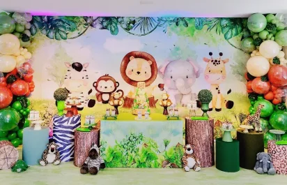 decoração safari baby