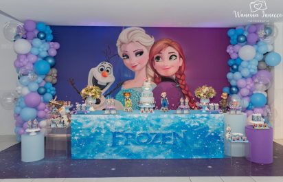 decoração tema Frozen